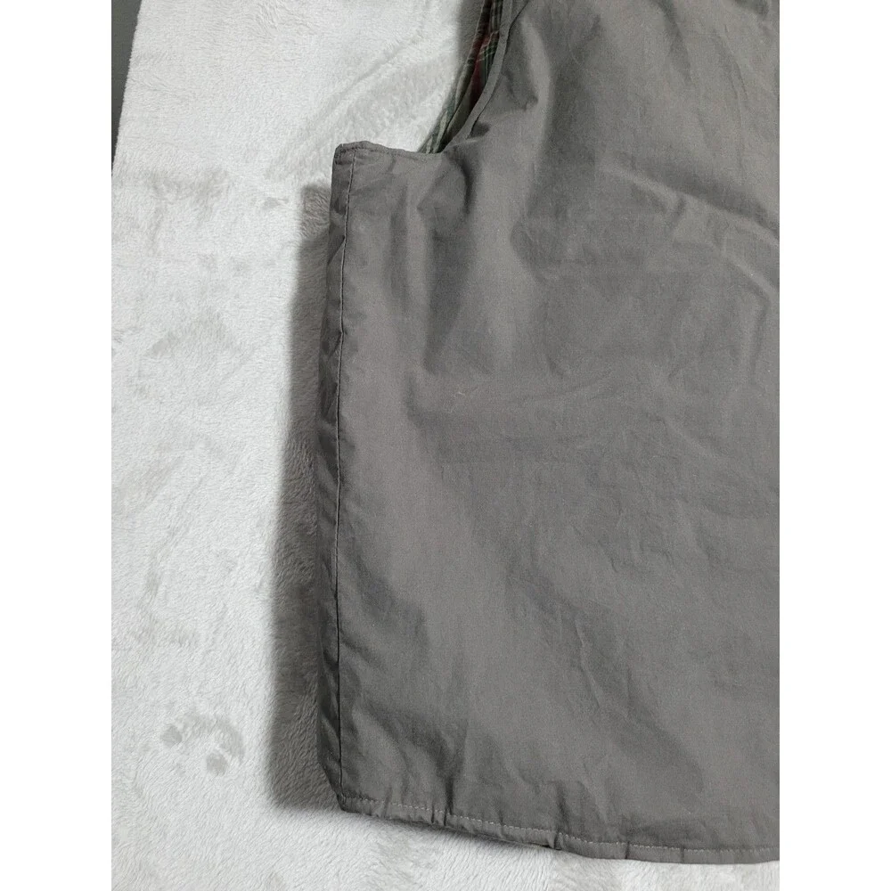Vintage Timberland Weathergear Vest Mens XL Grey 100% Cotton Goose Down Fishing
